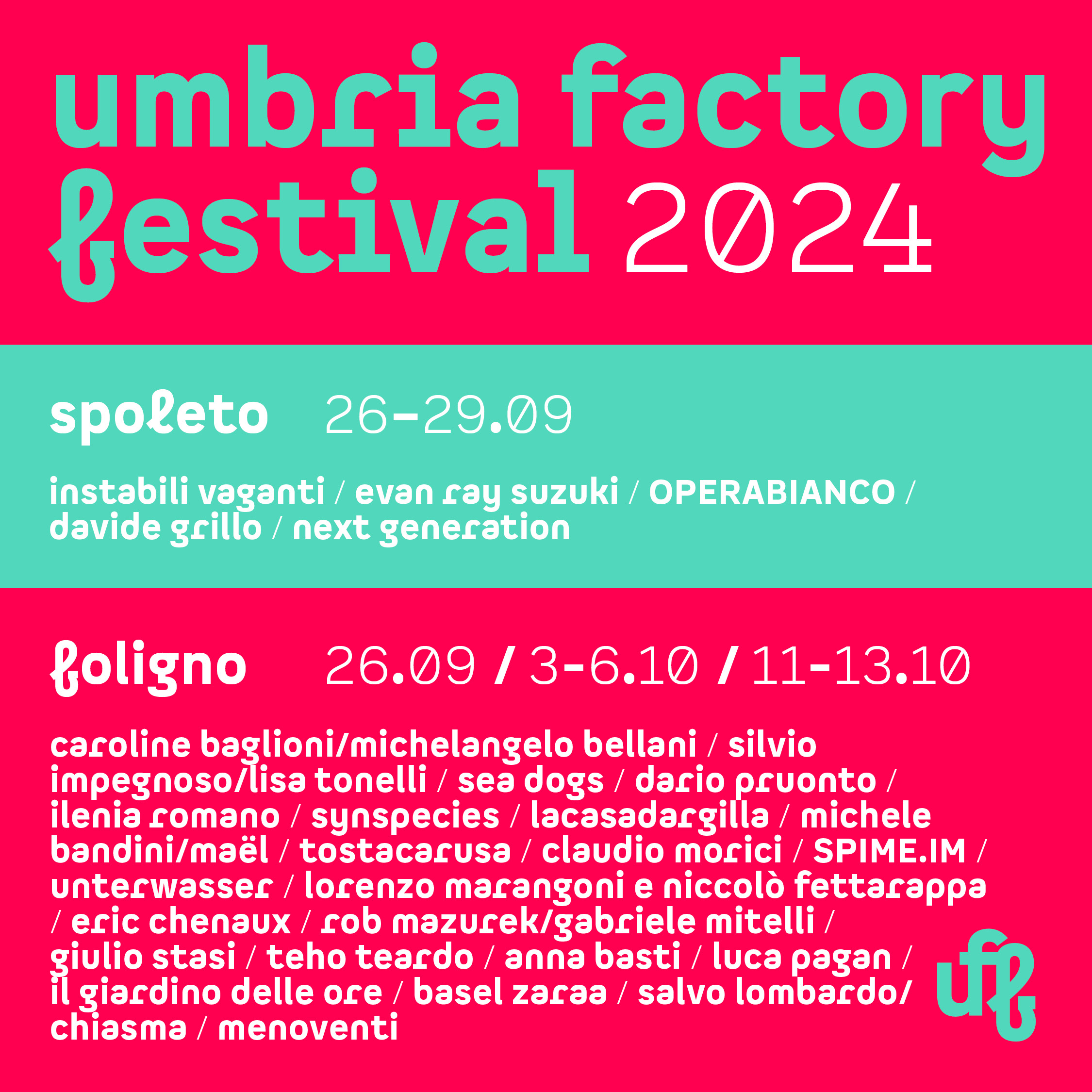 UFF 2024 EVENTI QUADRATI lineup